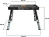 FUXTEC FX-WB, Tragbare Werkbank, Stahl, Kunststoff, Produktbild-Vorschau 7