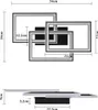 ZMH LED Deckenleuchte Schwarz Deckenlampe lampe Dimmbar mit Produktbild-Vorschau 7
