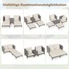 Conjunto de muebles de jardín de polirratán COSTWAY, de 5 Vista previa de la imagen del producto 8