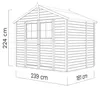 Bertilo Gerätehaus Osterbek 1/2/3/4 - 19 mm Osterbek 3: 239 Produktbild-Vorschau 2