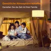 Stehlampe Wohnzimmer 155cm LED Dimmbar Leinen Lampenschirm Produktbild-Vorschau 7