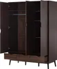 home24 Drehtürenschrank mit 3 Türen - Walnuss Nachbildung Produktbild-Vorschau 6
