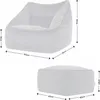 icon Riesen Sitzsack Sessel Bean Bag Natalia mit Hocker, Produktbild-Vorschau 5