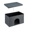 Relaxdays Cuccia per gatti con cuscino, sgabello Anteprima dell’immagine prodotto 6