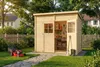 Alpholz Gerätehaus Alster 251x139cm Naturbelassen mit 19mm Produktbild-Vorschau 7