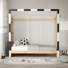 ML-Design detská posteľ futbalová bránka 80x160 cm drevená Náhľad obrázku produktu 8