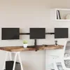 vidaXL Stolní držák pro 3 monitory Černá ocel VESA 75/100 Náhled obrázku produktu 2