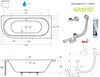 ECOLAM Badewanne 180x80 RECHTS Avita Eckbadewanne mit Produktbild-Vorschau 2