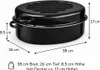 HI - Robuster Gänsebräter (38 cm) aus Emaille SCHWARZ Produktbild-Vorschau 3