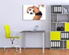 Wallario Premium Leinwandbild Fußball - sexy Frau mit einem Produktbild-Vorschau 3