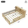 Flieks Kinderbett 140x200cm mit Led, Bodenbett Holzbett mit Produktbild-Vorschau 5