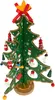 A small, decorated wooden Christmas tree on a white background. Anteprima dell’immagine prodotto
