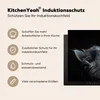 KitchenYeah© Herdabdeckplatte Katze - Licht - Schwarz , Produktbild-Vorschau 6