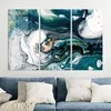DEQORI Glasbild Echtglas 3x50x100 cm 'Flüssige Marmorkunst' Produktbild-Vorschau 4