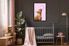 MuchoWow® Gerahmtes Poster Hund - Tiere - Kaugummi - Rosa Produktbild-Vorschau 3
