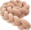 Warm Beige - Geflochtene Bettschlange Bettumrandung für Produktbild-Vorschau 3