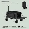 WOLTU Bollerwagen faltbar, Campingwagen 205 L, Tragkraft Produktbild-Vorschau 2