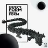 Dekofigur Drache 3D Schwarz 30 cm – Detailreiche Produktbild-Vorschau 2