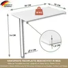 Wandklapptisch mit Tischbein Schreibtisch Tischplatte 80x50 Produktbild-Vorschau 4