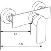 Mexen Alexa Mischbatterie für Dusche, Chrom - 71240-00 Produktbild-Vorschau 2