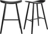Miliboo - Schwarze Barhocker H65 cm (2er Set) DEMORY Produktbild-Vorschau 1