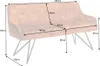 Design Bank EUPHORIA 156cm senfgelb Samt im Retrostil mit Produktbild-Vorschau 15