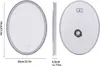 WISFOR LED Badspiegel Oval Wandspiegel mit Touch Schalter, Produktbild-Vorschau 7