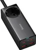A black Baseus GaN3 Pro Quick Charger with multiple ports and an AC outlet. Anteprima dell’immagine prodotto