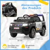 COSTWAY Voiture électrique 12V pour enfants Police, Voiture Voir les images du produit 2