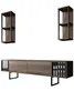Skye Decor, Chrome Line Set - Walnut, Black, Wohnzimmer, Produktbild-Vorschau 7