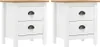 Nachtkastjes 2 st Hill 46x35x49,5 cm grenenhout wit Productafbeelding-voorbeeld 1