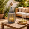 Lanterna orientale di Marrakech, lanterna in metallo color Anteprima dell’immagine prodotto 4