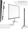 Écran de projection avec trépied - 152 x 152 cm Voir les images du produit 3