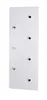 HAKU Wandgarderobe chrom, weiß - MDF, Metall, B/H/T: Produktbild-Vorschau 1