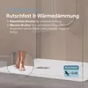 doporro Duschwanne Duschtasse 80x100x3cm aus Mineralguss in Produktbild-Vorschau 4