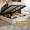 MODFU Boxspringbett Hydraulisches 160 x 200 cm mit Kopfteil Produktbild-Vorschau 2