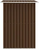 vidaXL Geräteschuppen Braun 204x132x186 cm Stahl Produktbild-Vorschau 3