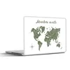 MuchoWow® Laptop Aufkleber Sticker Cover Weltkarte - Grün - Produktbild-Vorschau 1
