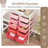 Carrello COSTWAY con 10 cassetti impilabili, carrello a Anteprima dell’immagine prodotto 3