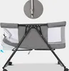 Berceau avec moustiquaire et roues Lit d'appoint Pliable Voir les images du produit 6