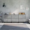 vidaXL Sideboards 3 Stk. Betongrau 60x35x70 cm Produktbild-Vorschau 1