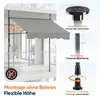 Klemmmarkise Markise für balkon mit Kurbel Sonnenschutz Produktbild-Vorschau 6