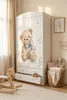 Armadio per bambini grande, bianco, con cassetti e asta Anteprima dell’immagine prodotto 7