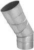 Bogen verstellbar 0–90° Edelstahl Schornstein Ø 140 mm Produktbild-Vorschau 1