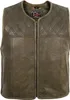 Herren Leder Kutte Lederweste Hunter Weste Custom Biker Produktbild-Vorschau 2
