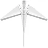 A white LED star decoration with 18 points and a light bulb at the top, shown against a white background. Produktbild-Vorschau