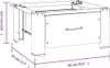 vidaXL Support de machine à laver avec tiroir blanc Voir les images du produit 15