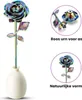 Mini urne de luxe en forme de rose en étain de haute Voir les images du produit 2