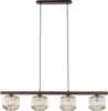 Pendelleuchte Metall Rauchglas E14 H: max. 140 cm Braun Produktbild-Vorschau 4