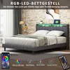 ProximaX Polsterbett mit USB Ladefunktion und LED-Kopfteil Produktbild-Vorschau 5